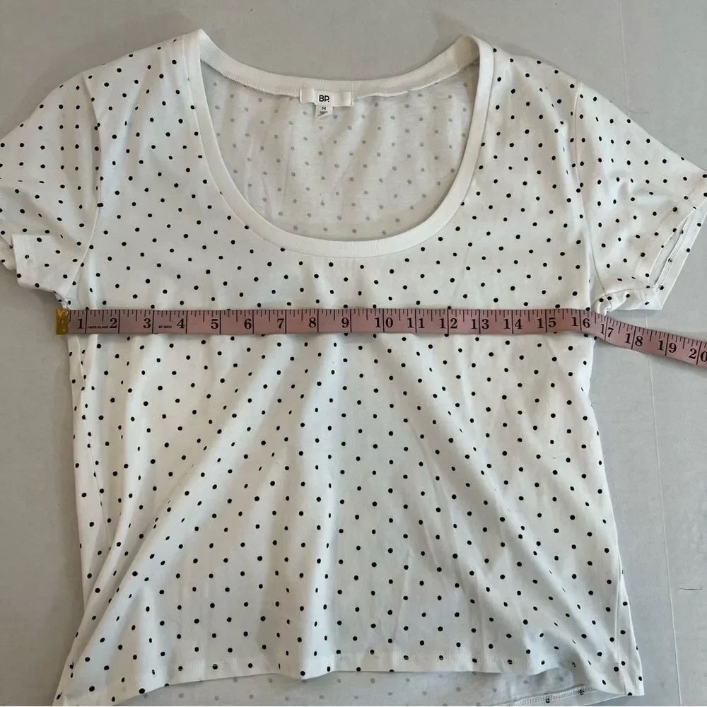 NWOT BP Black n White Polka Dot T-shirt | Size M - Picture 7 of 8